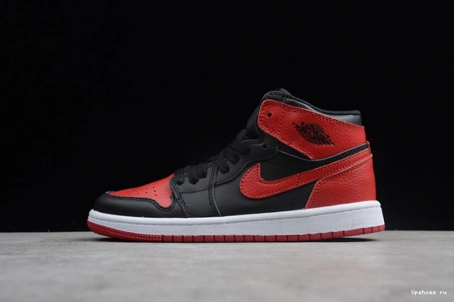 Jordan 1 Bred Kids Banned Red  OG Air 555088 Retro Black 001 High 0823